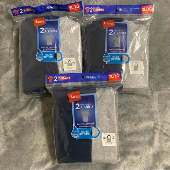 Hanes Other - Hanes Boys T-Shirts Youth XL